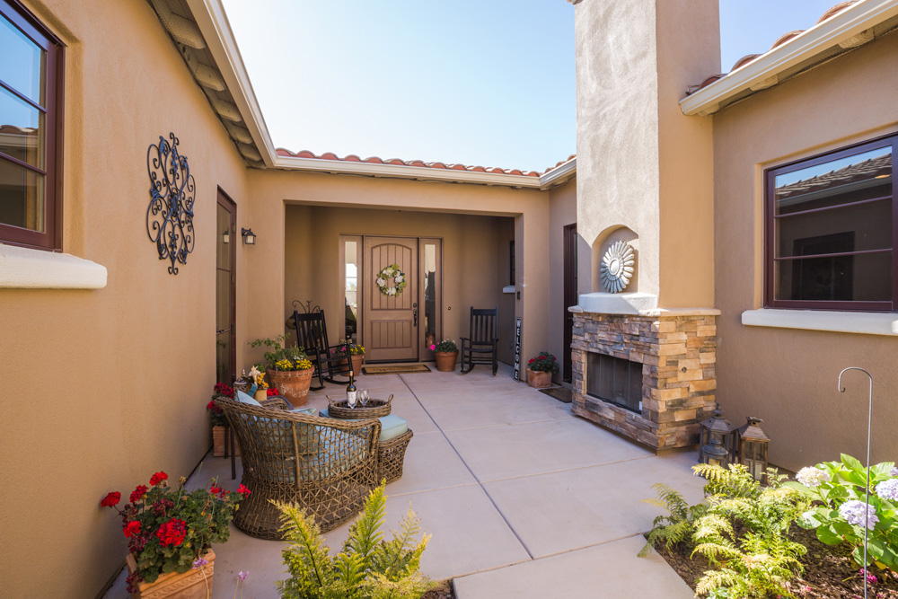 Aerial real estate photo of a San Luis Obispo property