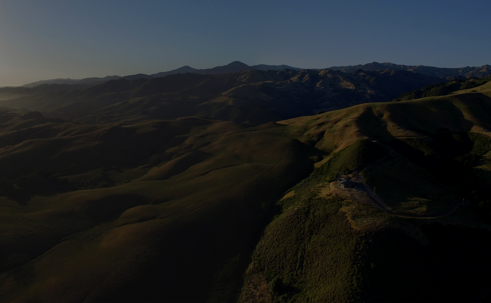 Aerial coastline photo near Cambria on the North Coast
